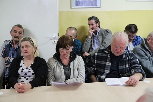Krzyż Nadziei w schronisku dla bezdomnych w Bielsku-Białej