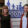 Kamila Rzepka, diecezjalny doradca życia rodzinnego (z lewej), i Katarzyna Siwiorek, rodzic po stracie, która pomaga w realizacji projektu.