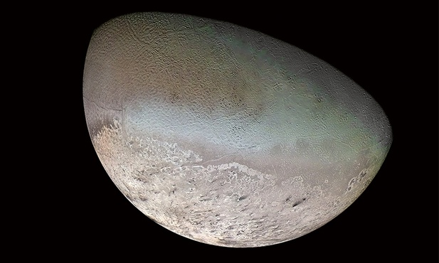 Zdjęcie Trytona wykonane przez sondę Voyager 2 w 1989 r.