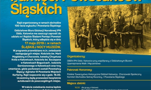 Rajd Śladami Pamięci Powstańców Śląskich, Katowice i Chorzów, 17 maja
