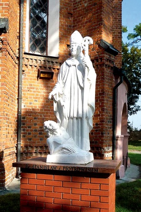 Figura świętego w Piotrawinie.