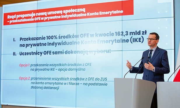 Premier Mateusz Morawiecki przedstawił rządową strategię w sprawie OFE.