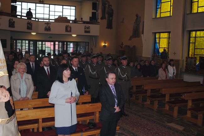 Poświęcenie sztandaru w Kłyżowie