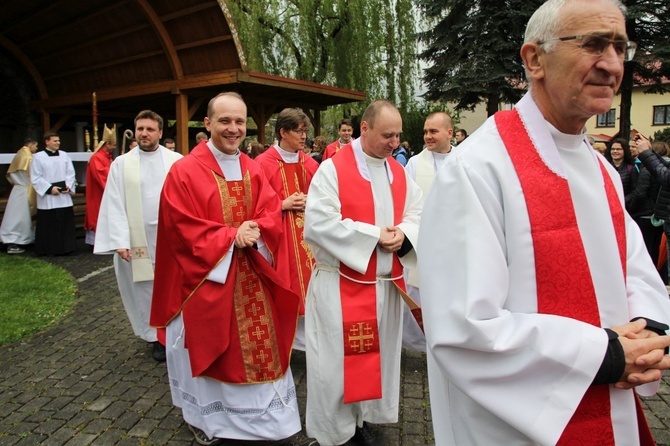 Msza św. pielgrzymów łagiewnickich w Hałcnowie - 2019