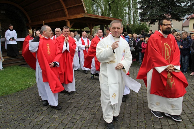 Msza św. pielgrzymów łagiewnickich w Hałcnowie - 2019