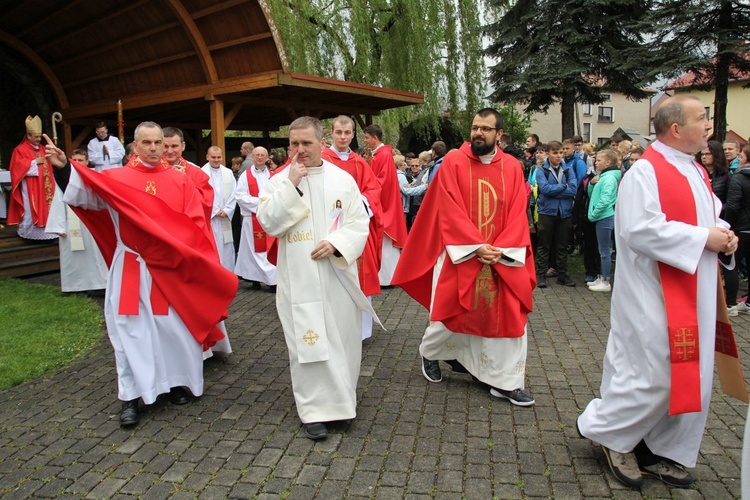 Msza św. pielgrzymów łagiewnickich w Hałcnowie - 2019