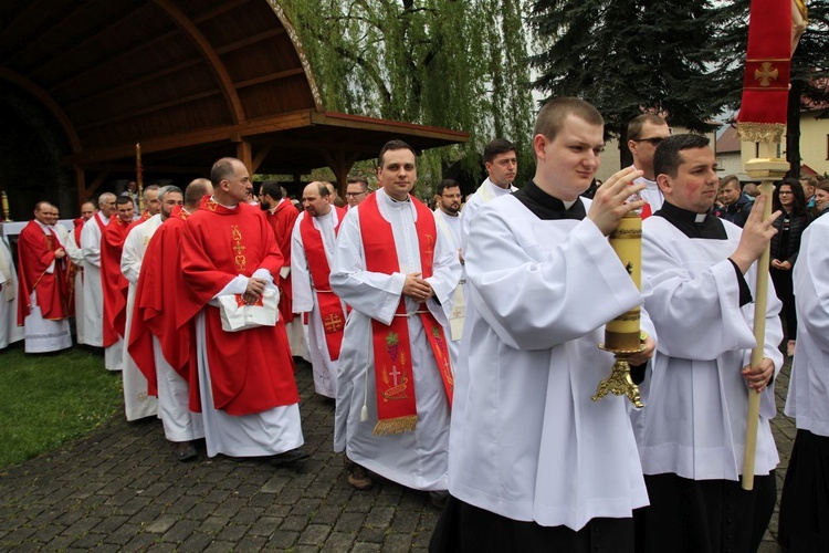 Msza św. pielgrzymów łagiewnickich w Hałcnowie - 2019