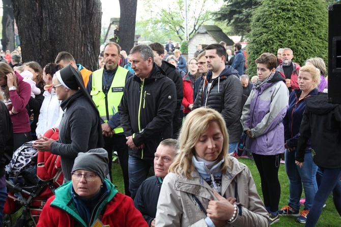 Msza św. pielgrzymów łagiewnickich w Hałcnowie - 2019