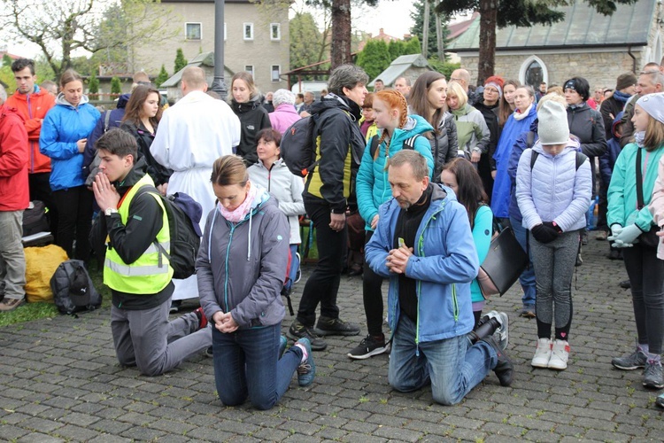 Msza św. pielgrzymów łagiewnickich w Hałcnowie - 2019