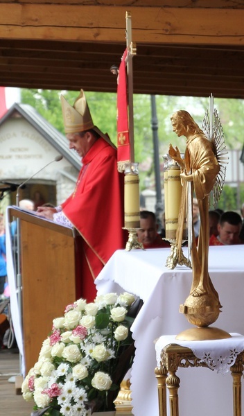 Msza św. pielgrzymów łagiewnickich w Hałcnowie - 2019