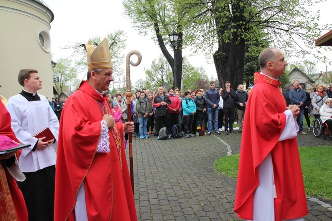 Msza św. pielgrzymów łagiewnickich w Hałcnowie - 2019