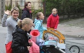Pierwszy postój pielgrzymów u św. Jana Kantego w Kętach - 2019