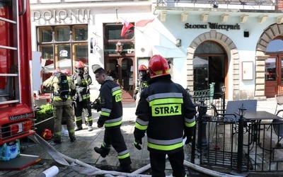 Kraków. Niegroźny pożar w "Wierzynku"