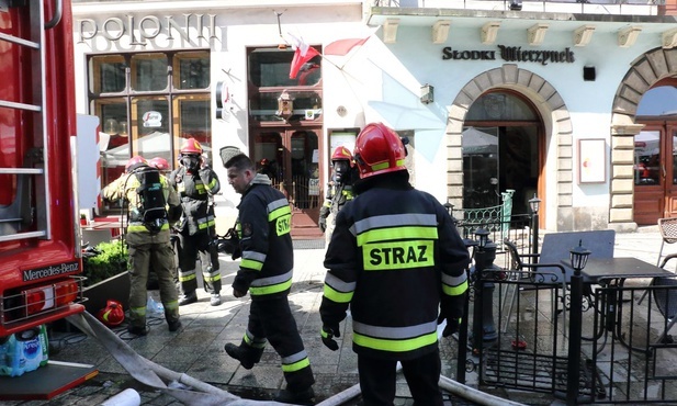 Kraków. Niegroźny pożar w "Wierzynku"