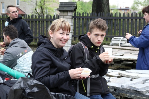 Postój pielgrzymów w Kętach-Podlesiu - 2019