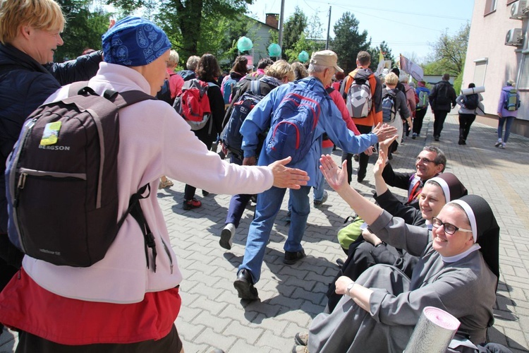 Postój pielgrzymów w Wieprzu - 2019