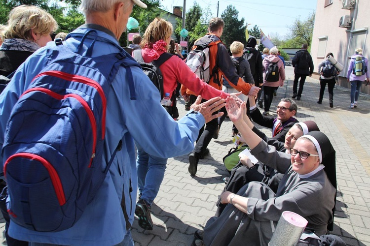 Postój pielgrzymów w Wieprzu - 2019