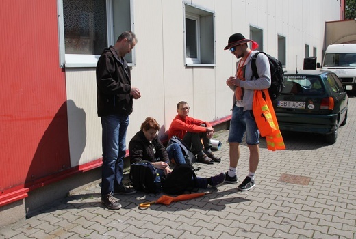 Postój pielgrzymów w Wieprzu - 2019