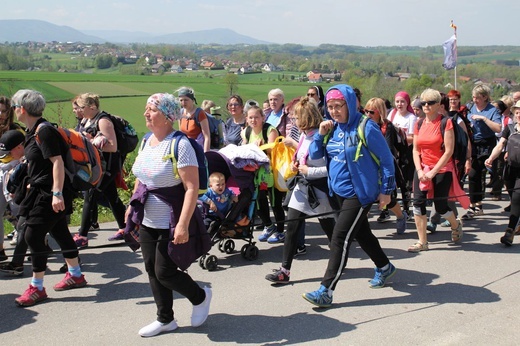Adoracja Jezusa w drodze z Wieprza do Tomic - grupa bł. ks. M. Sopoćki
