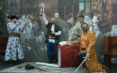 Poławiacze Pereł wcielili się w bohaterów obrazu.
