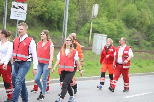 7. pielgrzymka dotarła z Hałcnowa do Łagiewnik - 2019