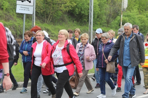 7. pielgrzymka dotarła z Hałcnowa do Łagiewnik - 2019