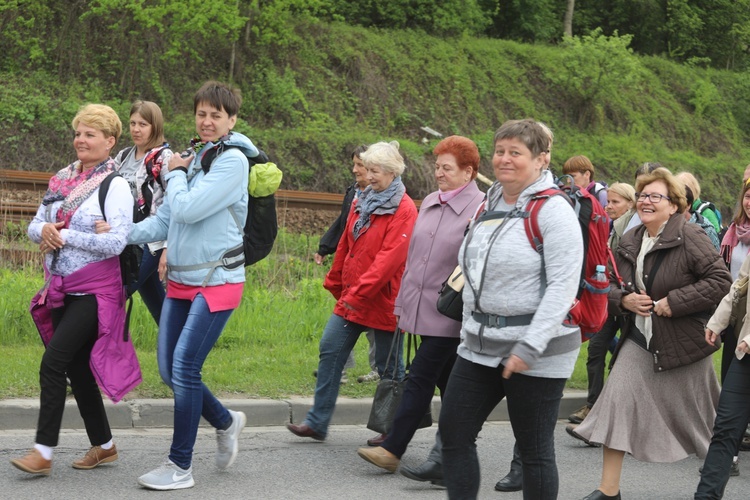 7. pielgrzymka dotarła z Hałcnowa do Łagiewnik - 2019