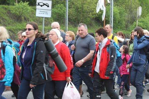 7. pielgrzymka dotarła z Hałcnowa do Łagiewnik - 2019