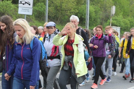 7. pielgrzymka dotarła z Hałcnowa do Łagiewnik - 2019