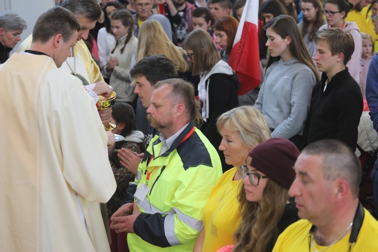 Łagiewniccy pielgrzymi u św. Faustyny i na Mszy św. w bazylice - 2019 