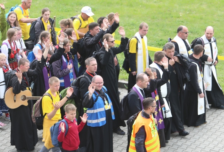 Łagiewniccy pielgrzymi u św. Faustyny i na Mszy św. w bazylice - 2019 