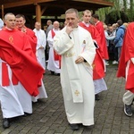 Pielgrzymi w sutannach w drodze do Łagiewnik - 2019