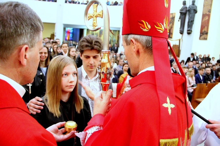 Bierzmowanie w kościele św. Pawła w Bochni