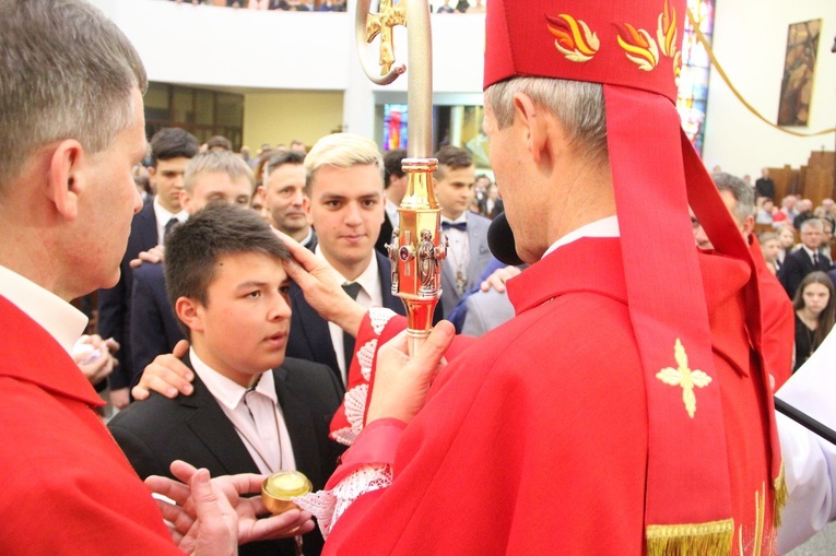 Bierzmowanie w kościele św. Pawła w Bochni
