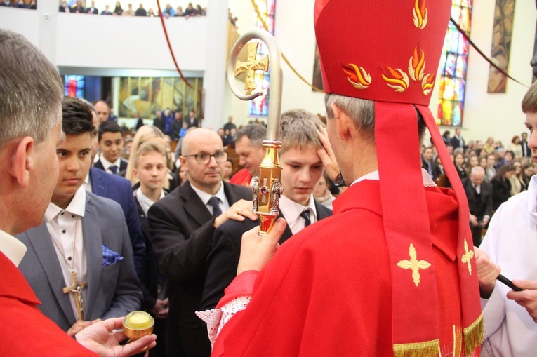 Bierzmowanie w kościele św. Pawła w Bochni