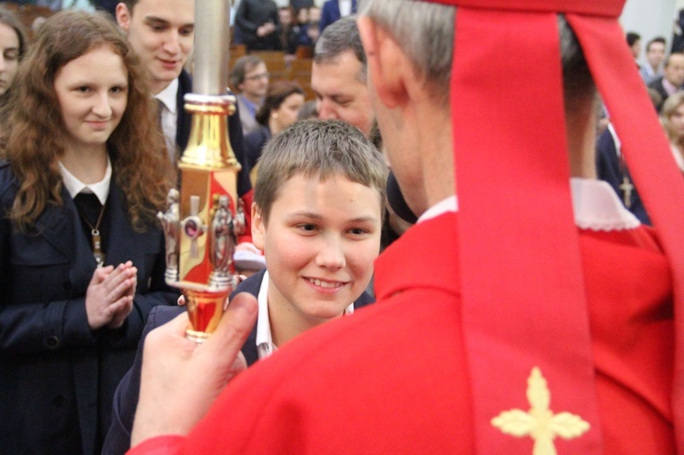 Bierzmowanie w kościele św. Pawła w Bochni