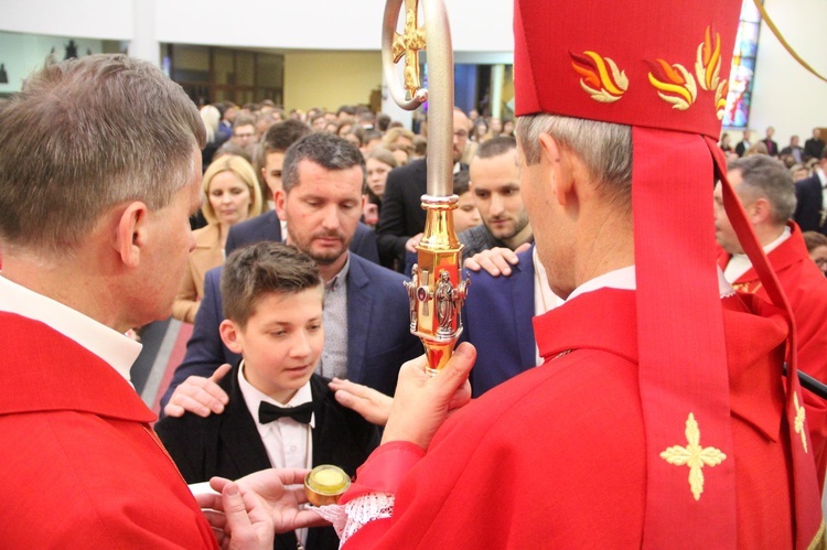 Bierzmowanie w kościele św. Pawła w Bochni