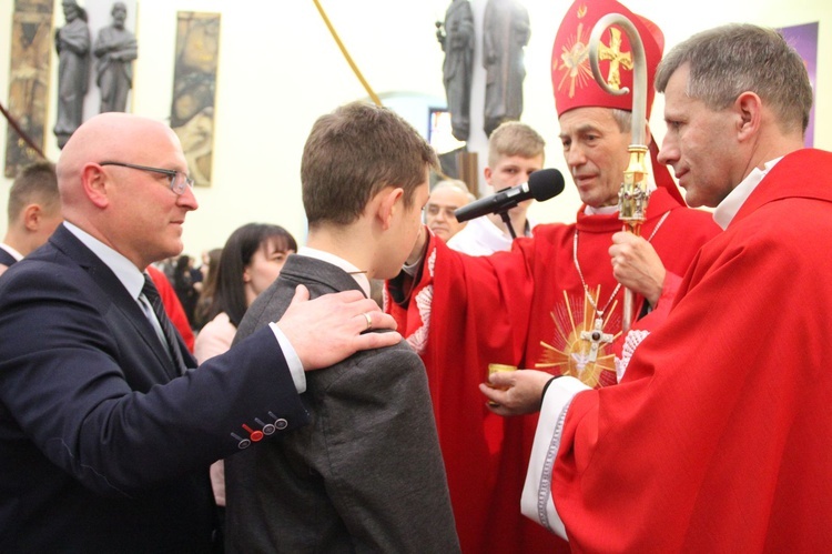 Bierzmowanie w kościele św. Pawła w Bochni