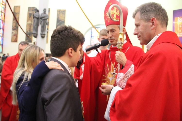 Bierzmowanie w kościele św. Pawła w Bochni