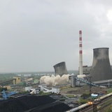 Będzin. Wysadzenie chłodni kominowej