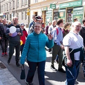 ▲	Podczas marszu akcentowano równe prawa każdego człowieka.