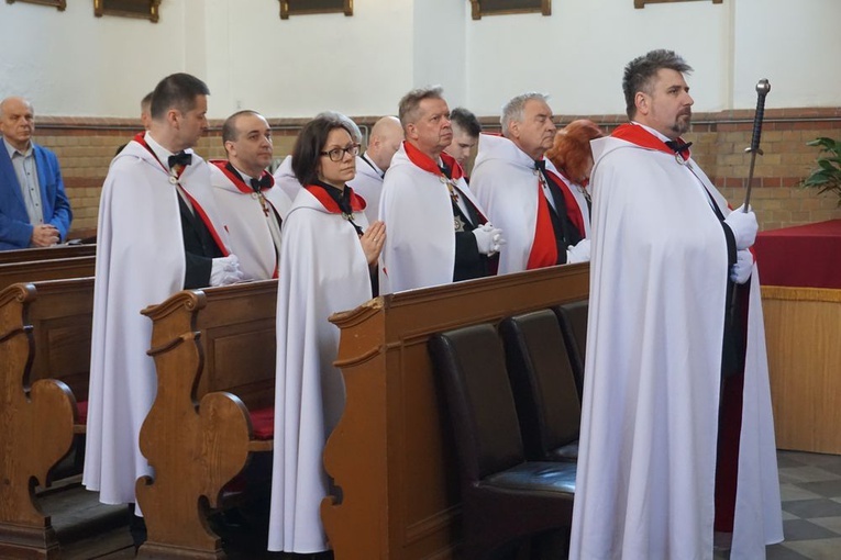 Templariusze uczestniczyli we Mszy św. w kościele Świętego Krzyża w Świdnicy.