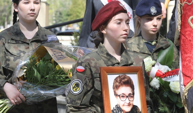 Ostatnie pożegnanie śp. por. Heleny Wesołowskiej.