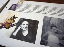 ▲	Strona poświęcona naszej bohaterce w kronice rodzinnej przygotowanej przez nastoletnią wtedy córkę.