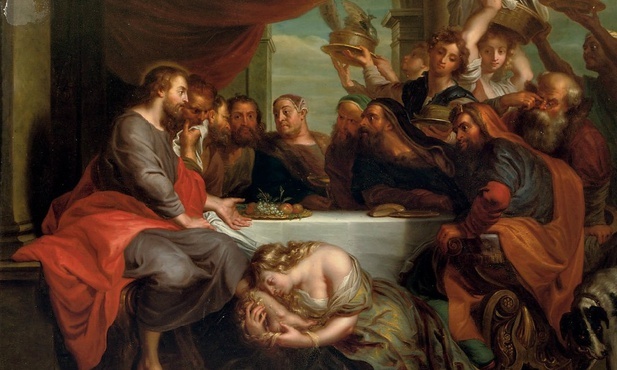 Maria "namaściła Jezusowi nogi, a włosami swymi je otarła"