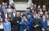 Uczniowie z Gilowic na gali w Collegium Novum UJ w Krakowie - 2019