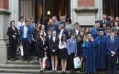 Uczniowie z Gilowic na gali w Collegium Novum UJ w Krakowie - 2019