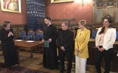 Uczniowie z Gilowic na gali w Collegium Novum UJ w Krakowie - 2019