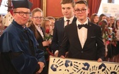 Uczniowie z Gilowic na gali w Collegium Novum UJ w Krakowie - 2019