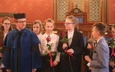 Uczniowie z Gilowic na gali w Collegium Novum UJ w Krakowie - 2019